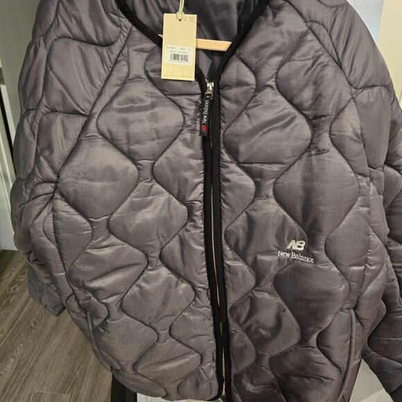 New Balance Made In USA Quilted Jacket XL Magnet Fall Athlesure Street wear Cozy - Picture 7 of 13